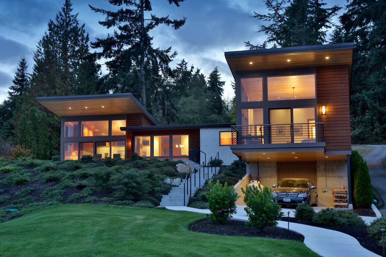 Clinton, WA - New Home Completed as Soundesign Group Architects, PLLC - In collaboration with Todd Soli